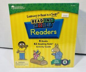 Learning Resources Kit Of 41 Reading Rods & 5 Books Level 4 Long vowels Sealed